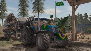 T7 SOFRENDO NO PLANTIO DA CANOLA  AZURA  FARMING SIMULATOR 22  117 G29 [upl. by Alyahsal]