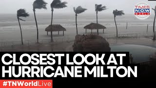 LIVE  Hurricane Milton The Closest Live Views from Florida Traffic Cams  Times Now World [upl. by Niamor]