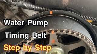 How to Replace Timing Belt amp Water Pump Toyota Sienna 19972002 [upl. by Atiuqan]