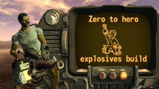 Fallout New Vegas explosives build Start to finish Very hard No exploits companions or chems [upl. by Agripina963]