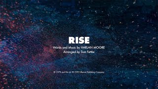 RISE  SATB piano track  lyrics [upl. by Larkins]