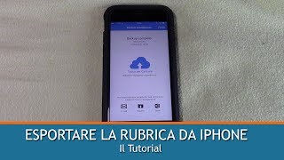 ESPORTARE I CONTATTI DA IPHONE  TUTORIAL [upl. by Alohs]