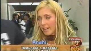 Rbd Anahi harta habla de su renuncia por maltrato [upl. by Nomzed]