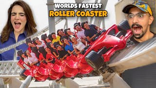 WORLD KI FASTEST ROLLER COASTER Ki Ride Karli  Ferrari World [upl. by Eohce749]