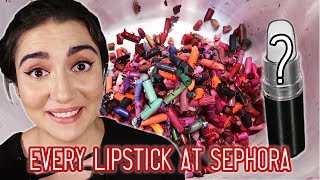 Melting Every Lipstick From Sephora Together [upl. by Pantheas694]