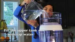 Santevia Alkaline Gravity Water System Countertop Instruction Video [upl. by Adnilahs]