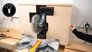 Miter Saw Dust Collection  Dust hood and Cyclone [upl. by Jenna]