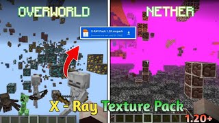 XRay Texture Pack For Minecraft Pe 120 With Night Vision [upl. by Tletski]