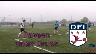 Passtraining unter Druck am Deutschen Fußball Internat [upl. by Eenor552]