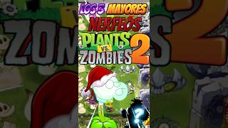 Los 3 Mayores NERFEOS De PvZ 2 shorts [upl. by Haven]