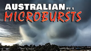 Incredible Australian Microbursts Pt1  Extreme Weather Series  Severe Weather Australia [upl. by Nylla]