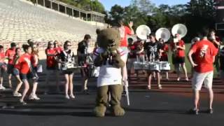 Cornell Big Red Marching Band and Touchdown the Bear June7 2014 [upl. by Pihc]