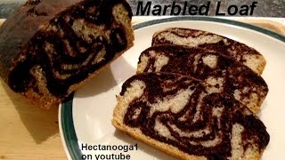 Chocolate Marble Loaf recipe vegan one bowl quick and easy video 1148 [upl. by Schacker]