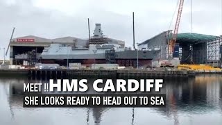 Construction of Royal Navys new Type 26 super frigate HMS Cardiff gathering pace [upl. by Hada]