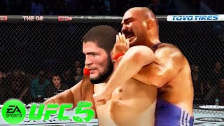 🥊 Khabib Nurmagomedov vs Big Wrestler EA sports UFC 5 🥊 [upl. by Vocaay]