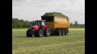 MF 7622 Dyna6 vs MF 7624 DynaVT Fuel Consumption test in Silage NL2013 [upl. by Reyaht]