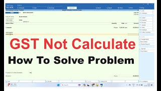 GST amount not calculate in tally  GST auto Calculation problem in tally prime tax amount not show [upl. by Temhem]