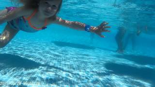 Eva Underwater Swimming Part 6  Insotel Cala Mandia Resort Majorca [upl. by Lihkin]