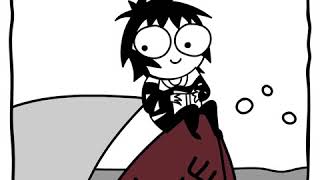 Sarah Andersen Comics  Escape Life  Fan Art Strip Animation [upl. by Sykleb]