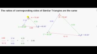 Similar Equiangular Triangles and their Corresponding Sides [upl. by Snah]