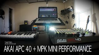 Akai MPK Mini amp APC 40 Performance  TAETRO [upl. by Ellord831]