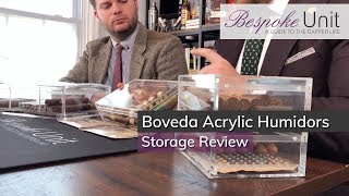 Boveda Acrylic Cigar Humidor Review Checking Out Bovedas Transparent Cigar Storage Solution [upl. by Tiloine]