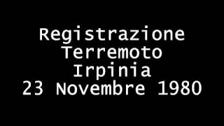 Audio del terremoto in Irpinia 23 novembre 1980 [upl. by Atinahc]