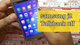 Samsung J2 Talkback off  Pardeep Electronics [upl. by Graniah]