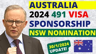 Australia 491 Visa Sponsorship for NSW in 2024  Australia 491 Visa Update [upl. by Ellatsirhc]