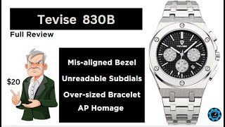 Tevise 830B Quartz Homage Watch [upl. by Hulbard690]