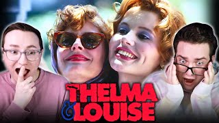 THELMA amp LOUISE REACTION FIRST TIME WATCHING THIS CLASSIC FEMINIST REVENGE THRILLER [upl. by Rumilly]