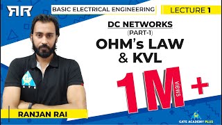 Basic Electrical Engineering  Module 1  DC Networks  Part 1  OHMs Law amp KVL Lecture 01 [upl. by Reine]