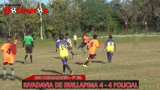 INFERIORES LIGA CATAMARQUEÑA 6ta div Rivadavia de Huillapima 4 vs 4 Policial [upl. by Oivat391]