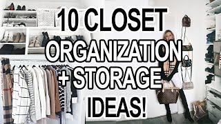 10 SMALL CLOSET ORGANIZATION  STORAGE IDEAS [upl. by Zavras]