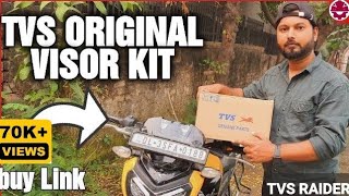 TVS ORIGINAL VISOR KIT FOR RAIDER Apache 160 4v full installation video [upl. by Anile758]