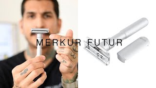 Afeitado  Review rastrillo de seguridad  MERKUR FUTUR [upl. by Bailie]