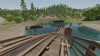 FS 22  Silverrun 15 Forestry and Arable  Sustainable Forest Autoloading Log Trailer Timelapse [upl. by Lise583]