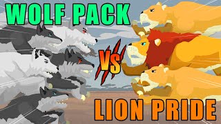 Wolf Pack vs Lion Pride  Woodland vs Savannah Animals S1  Animal Animation [upl. by Postman720]