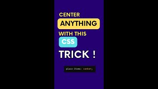 How to center a div in css  easy pro trick  css grid  2022 [upl. by Laamak567]