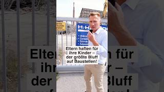 “Betreten verboten Eltern haften für ihre Kinder” Oder doch nicht ☝🏼🧒🏻 baustelle [upl. by Leirej807]