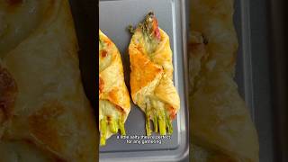 Brie Prosciutto amp Asparagus Puff Pastries appetizer recipe [upl. by Nalaf]