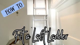 How to Fit a Loft Ladder  3 section ladder [upl. by Kone]