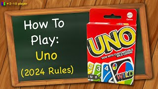 How to play Uno 2024 Rules [upl. by Nylrem]