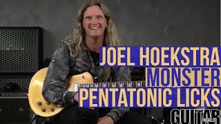 Monster Pentatonic Licks With Joel Hoekstra [upl. by Ymorej41]