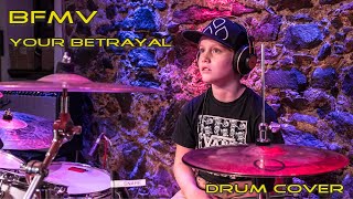 Bullet for my Valentine  Your Betrayal Drumcover by 9 year old Heavy Hitter [upl. by Anidene604]