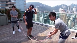 Daniel Ricciardo skips along in Hong Kong [upl. by Ripp721]