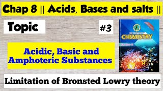 Acidic Basic and Amphoteric Substances  Chap 8 Acids Bases and Salts  Class 11 Chemistry Sindh [upl. by Reivazx]