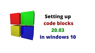 How to setup code blocksIDE 2003 on window and solve error cant find compilerMinGW [upl. by Gnil]