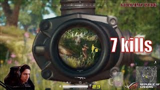 Grimmmz PUBG  PUBG First game of the day 7 kills 2018 [upl. by Enair]