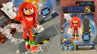 Knuckles Sonic The Hedgehog 2 The Movie Knuckles Action Figure Review [upl. by Oelak]